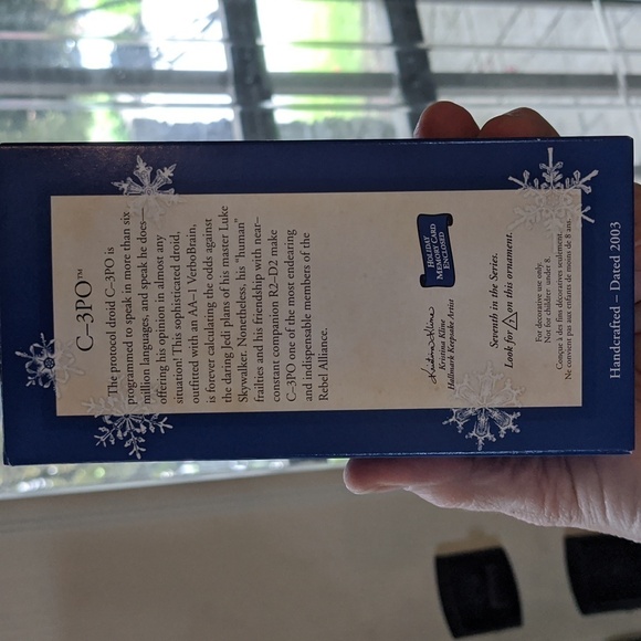 Hallmark C-3PO Star Wars Collectors Series Keepsake Ornament 2003 Lucasfilm Ltd - Picture 2 of 3